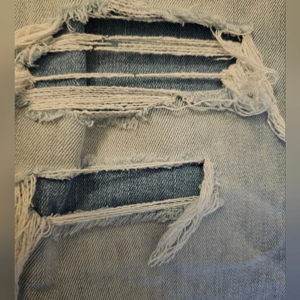 American Eagle Air Flex Patched Slim Fit Light Wash Jeans Size 30X32